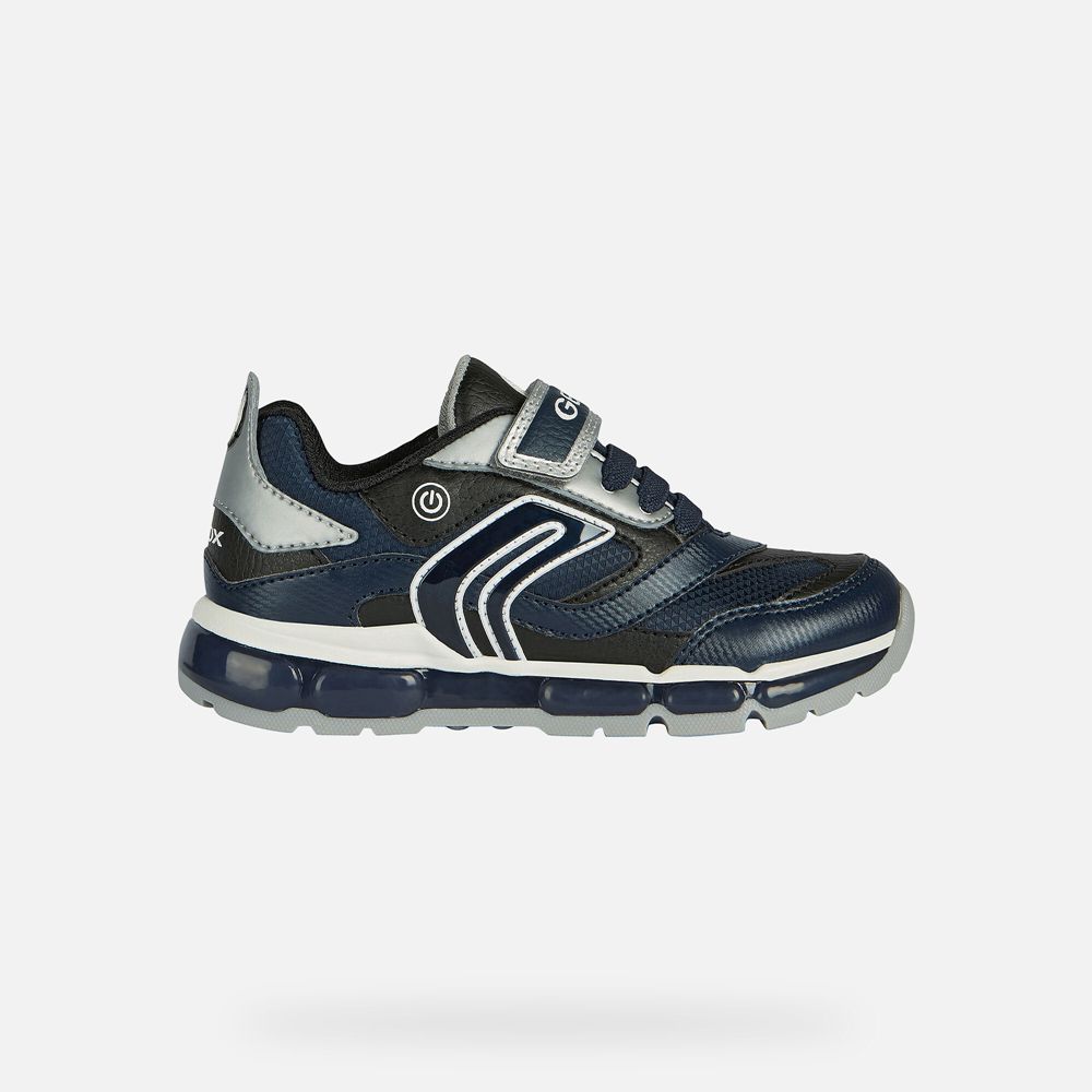 Geox Sneakers Navy/Silver Android - Geox Boys Shoes - YIEHDW650